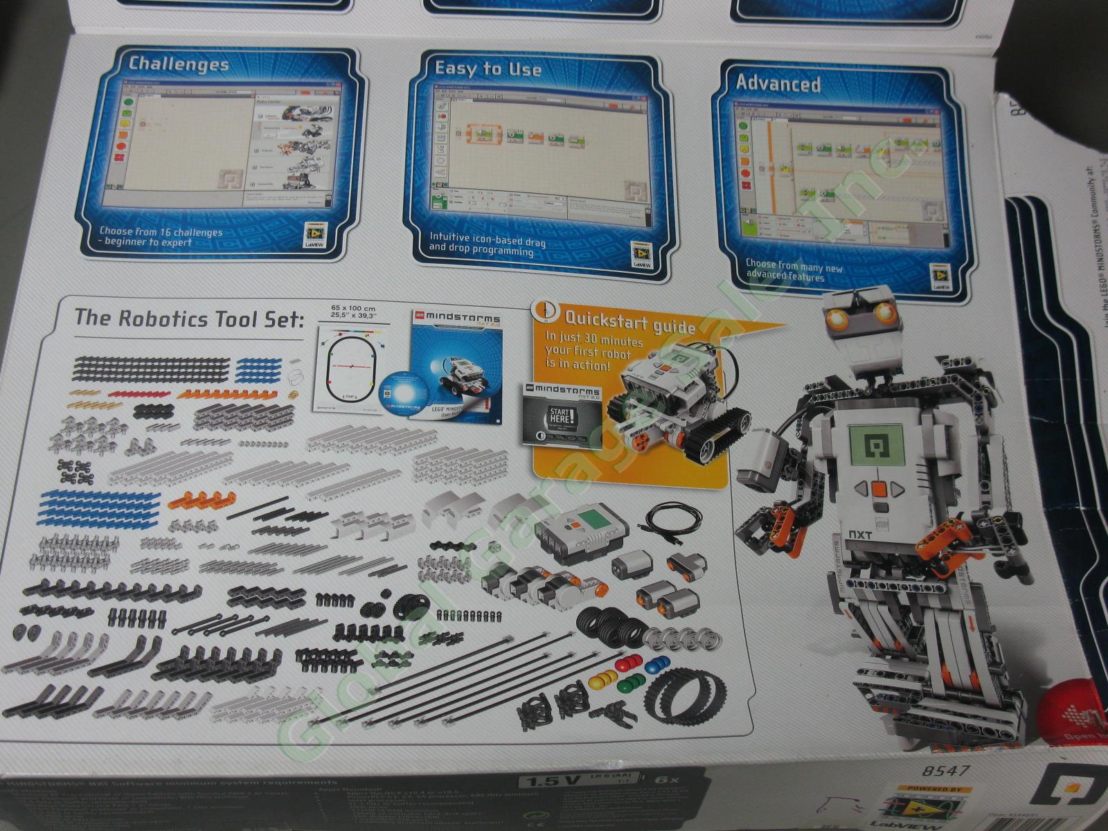 Lego Mindstorms NXT 2.0 8547 Robot Building Set Windows/Mac w/Original Box NR! 18