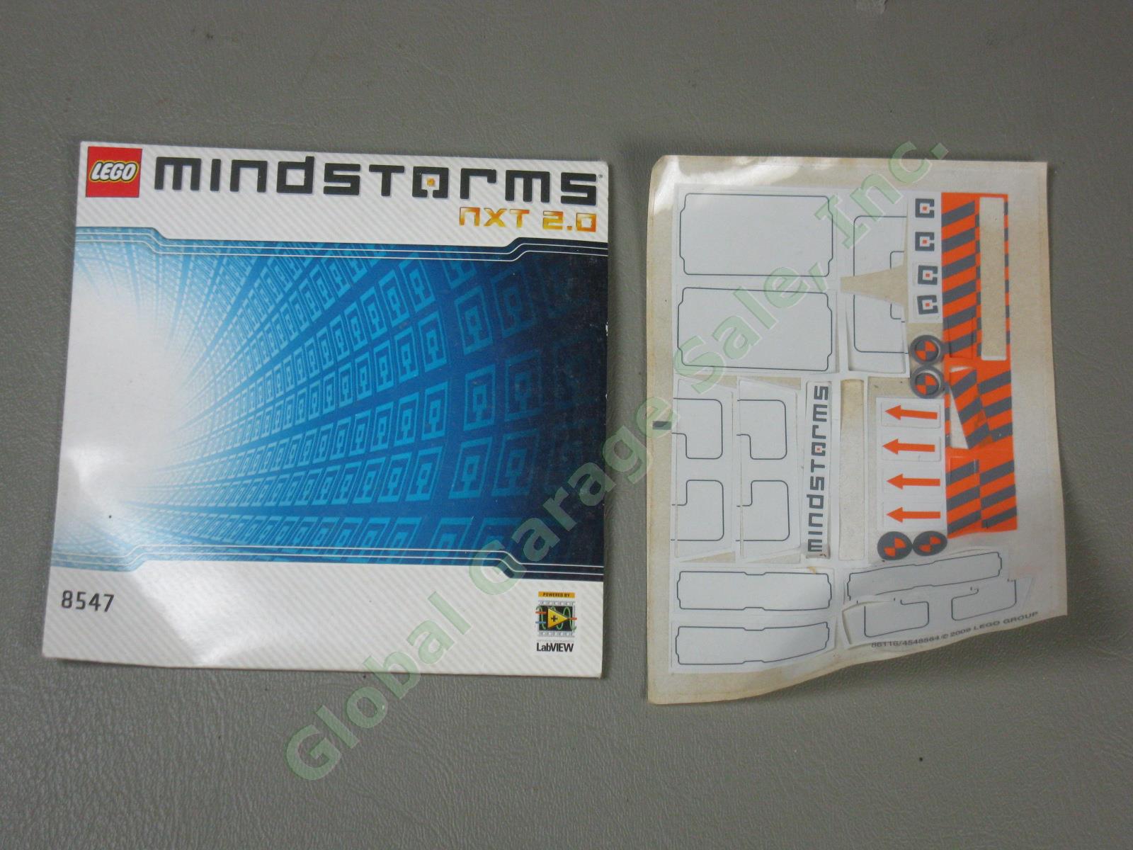 Lego Mindstorms NXT 2.0 8547 Robot Building Set Windows/Mac w/Original Box NR! 20