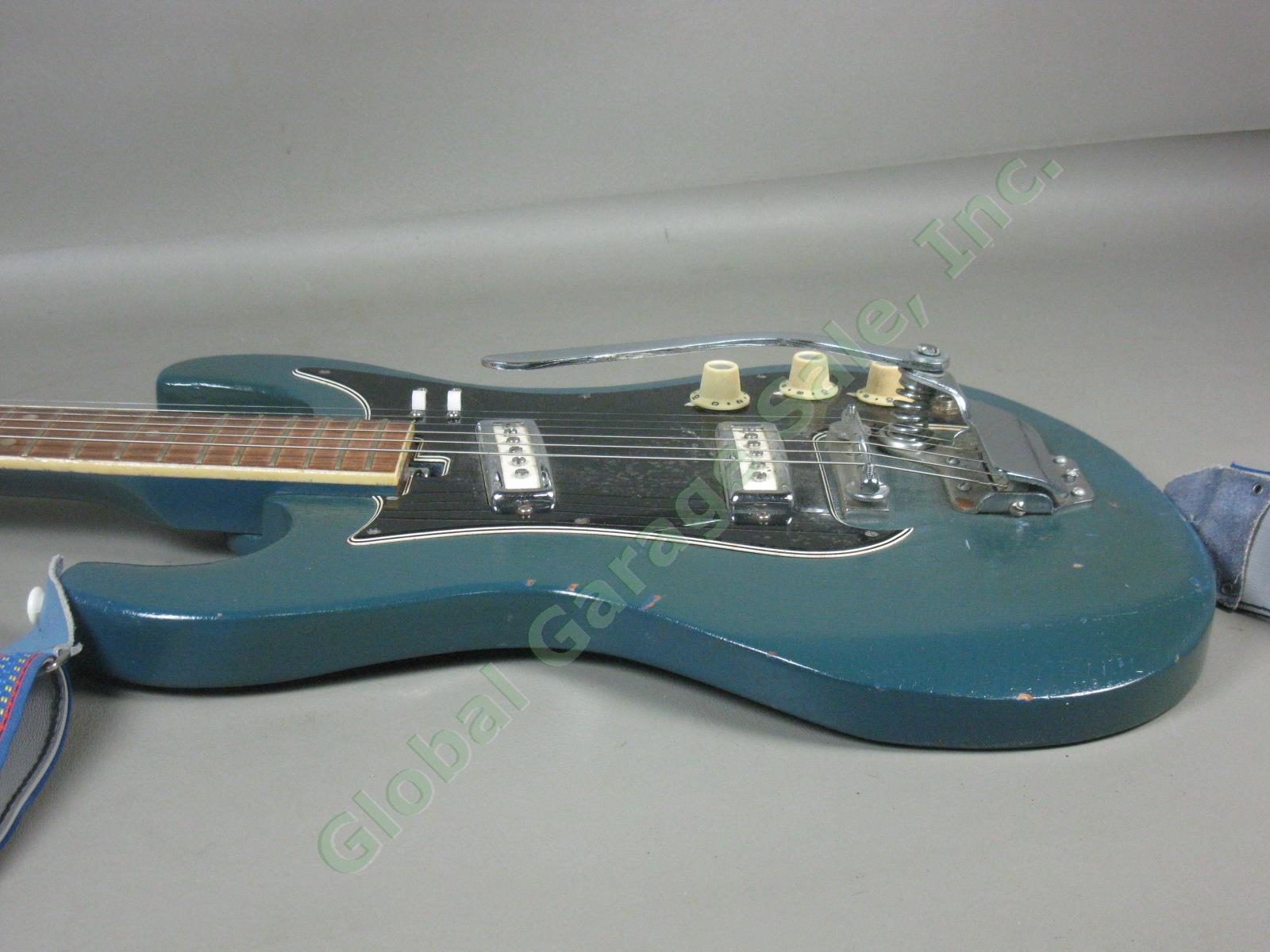 Vintage 1960s MIJ Strat-Style Electric Guitar Whammy Tremelo Bar Teisco Daimaru 6
