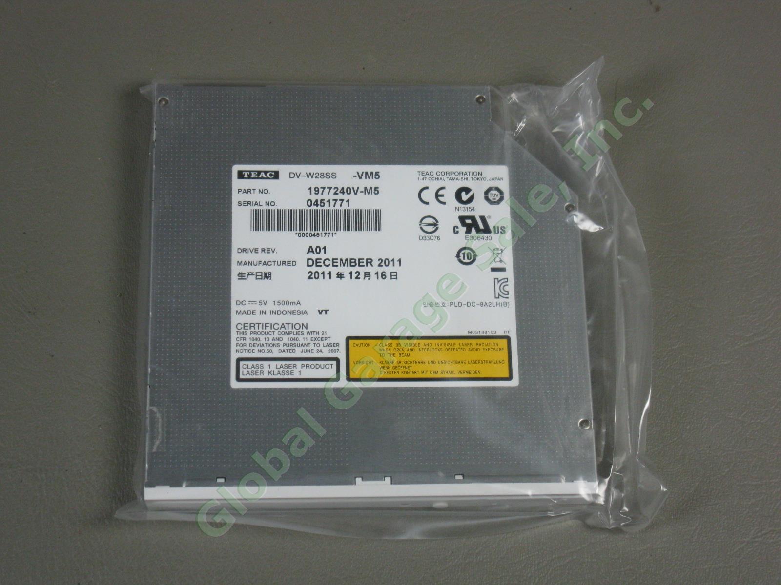 20 NEW Teac White DVD Writer Burner Player DV-W28SS-VM5 Slim Slot Load 12.7mm NR 3