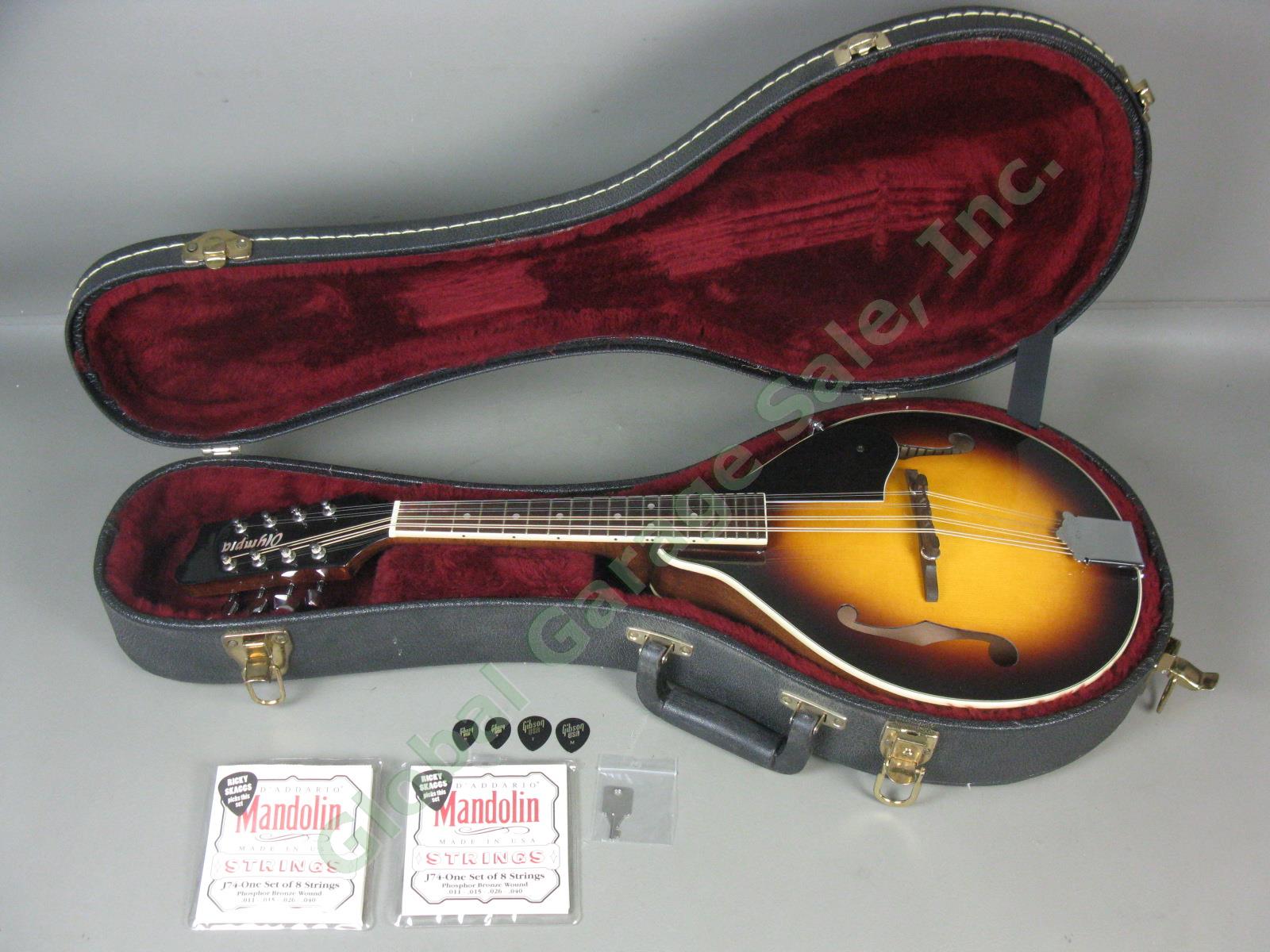 Vtg Olympia Tacoma 02MS A Style Mandolin TKL Case 1 Owner Barely Played NR MINT