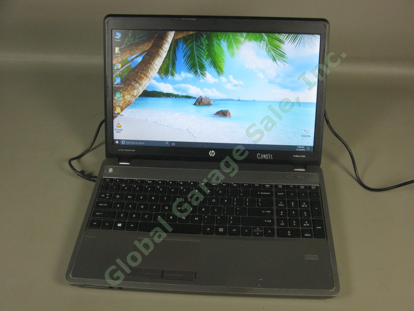 HP 4540s ProBook Laptop i5 2.60GHz 4GB 300GB Windows 10 Pro Works Great See Desc