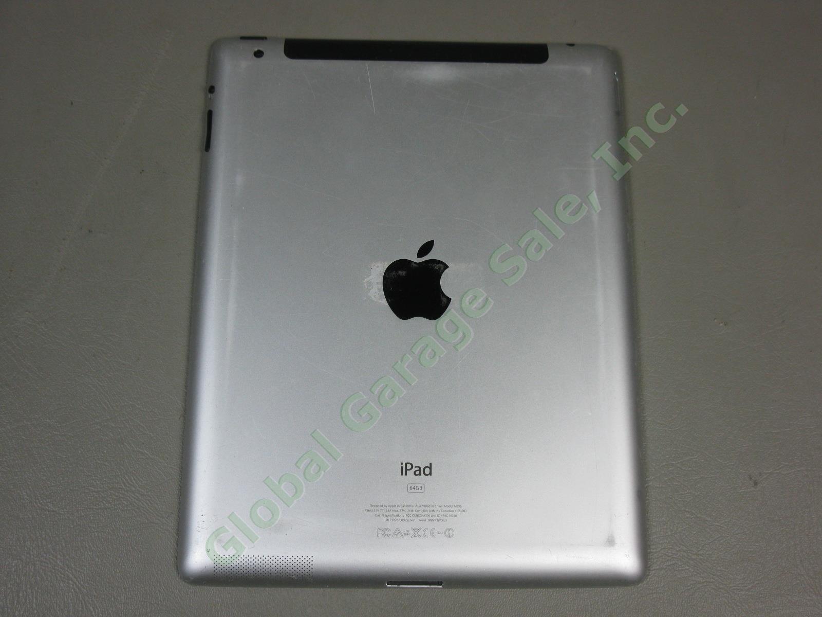 iPad 2 2nd Gen A1396 MC775LL/A Wi-Fi ATT 3G Tablet 64GB 1 Owner Works Great NR! 4