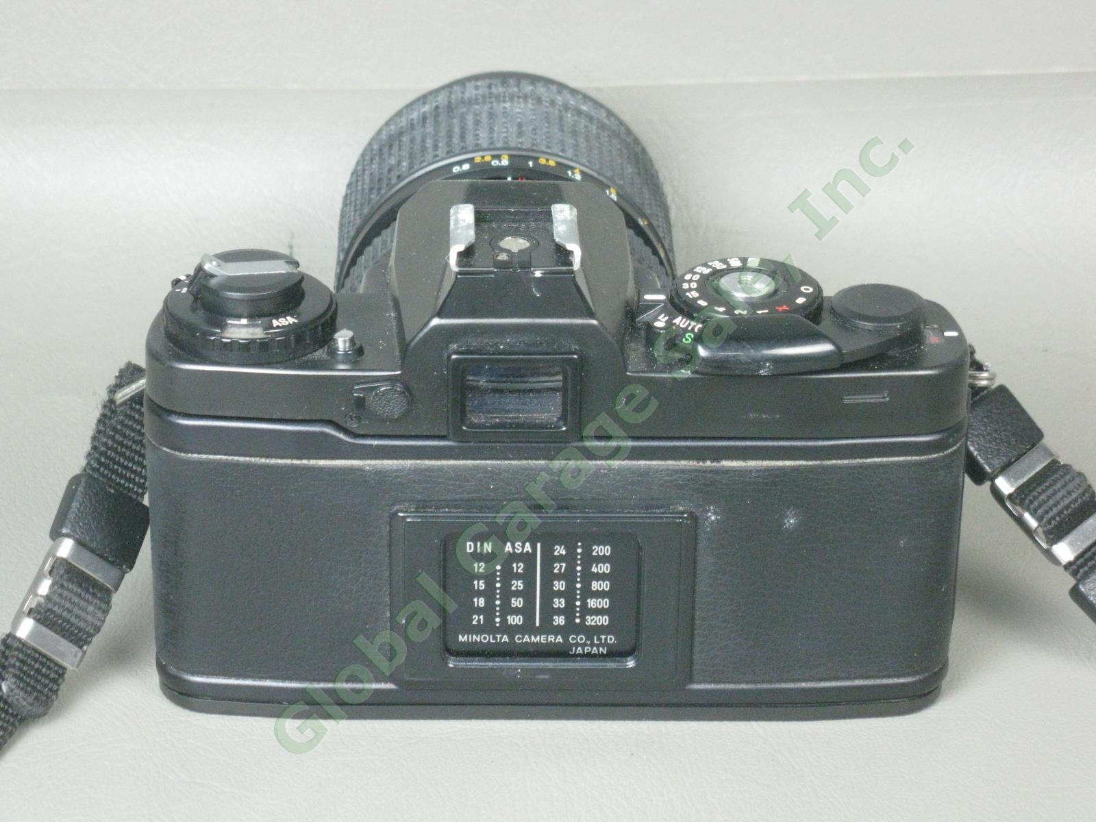 Minolta XD-11 SLR Camera MD 28-85mm 1:3.5-4.5 Zoom Lens Auto 320X Flash +Manuals 3