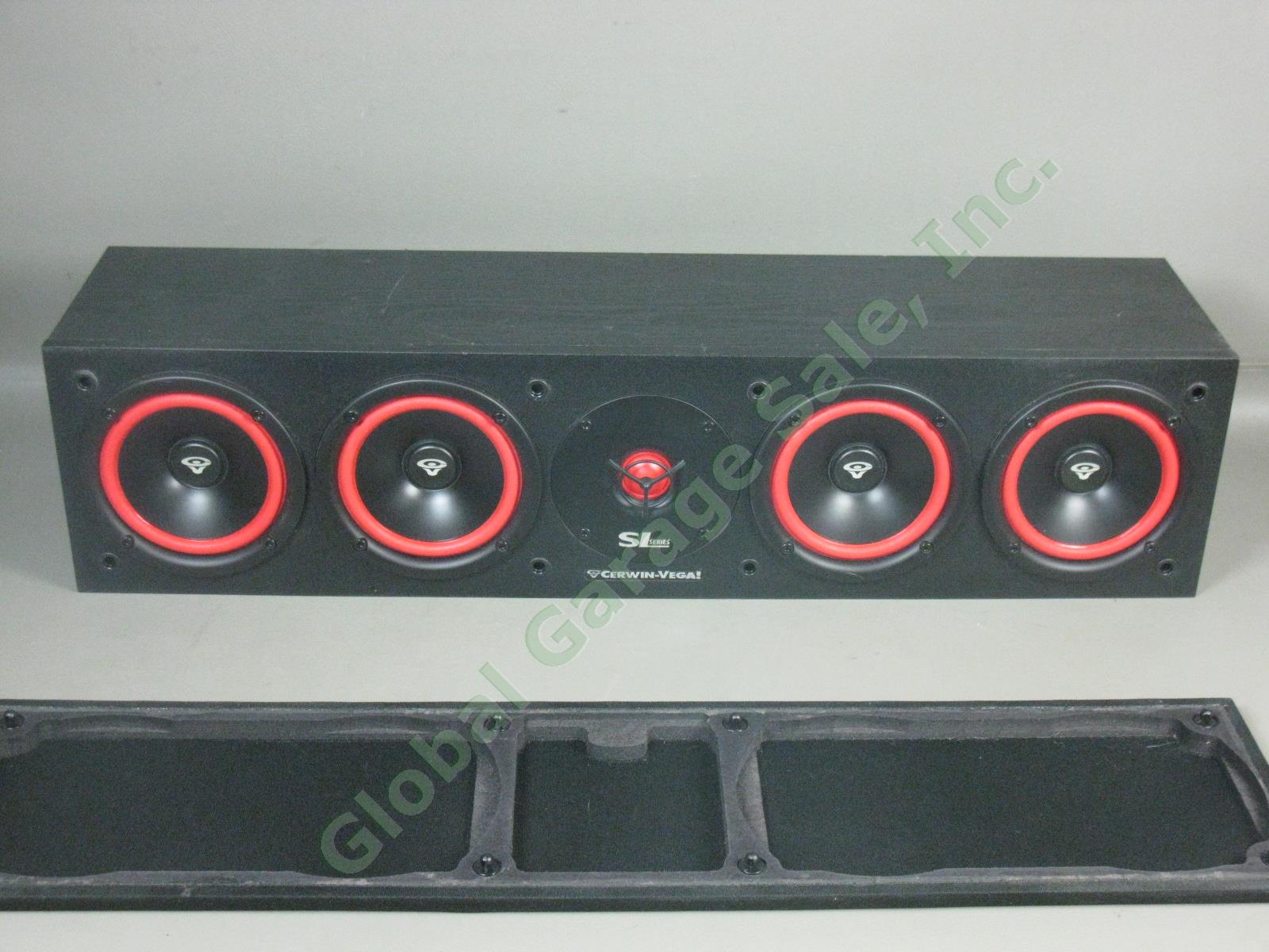 Cerwin Vega SL-45C Quad 5 1/4" Center Channel Speaker Surround Sound System 1