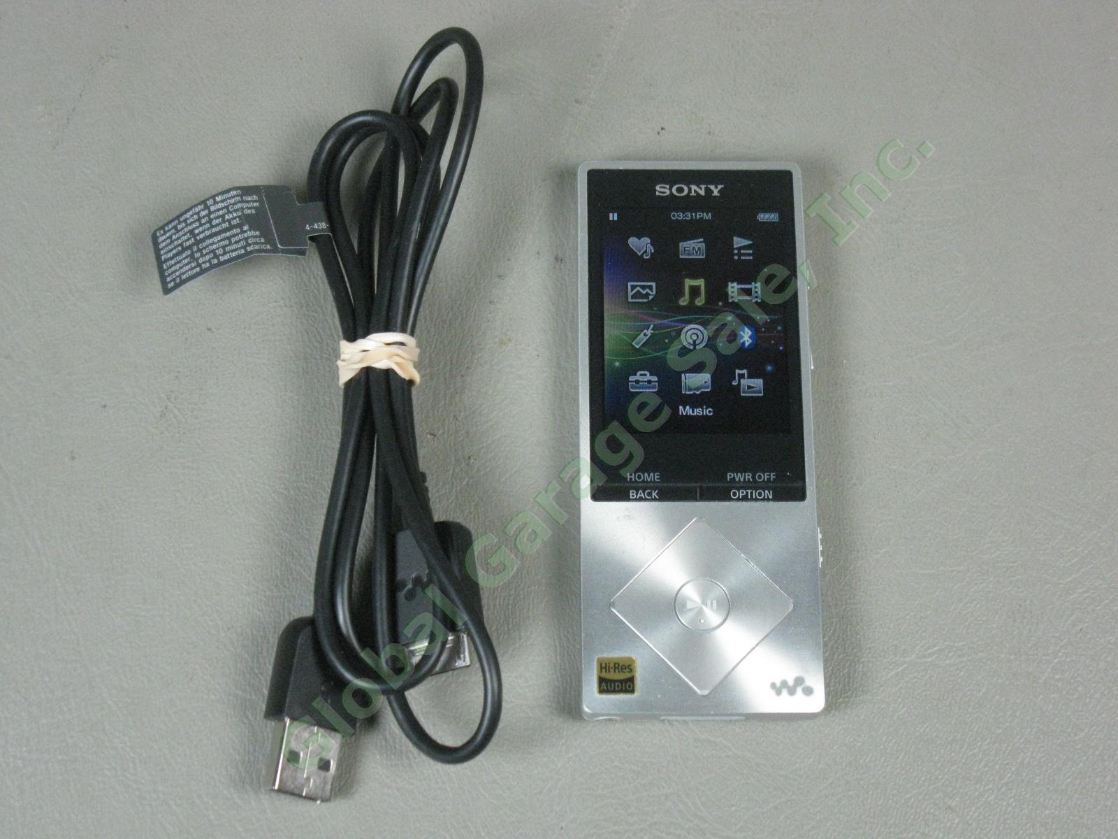 Sony Walkman NWZ-A17 64GB Hi-Res Silver Digital Media Music Player No Reserve!!