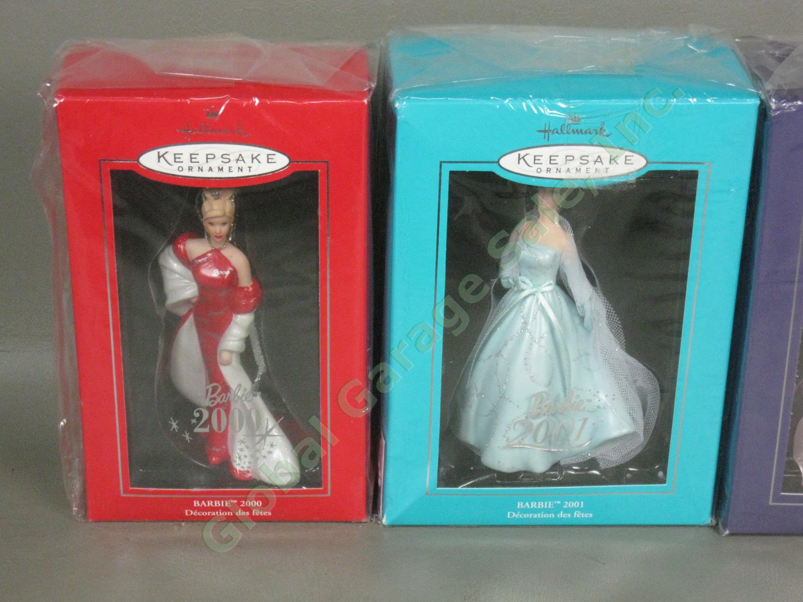 21 Barbie Hallmark Holiday Christmas Ornaments Keepsake Club Complete Set Lot NR 2