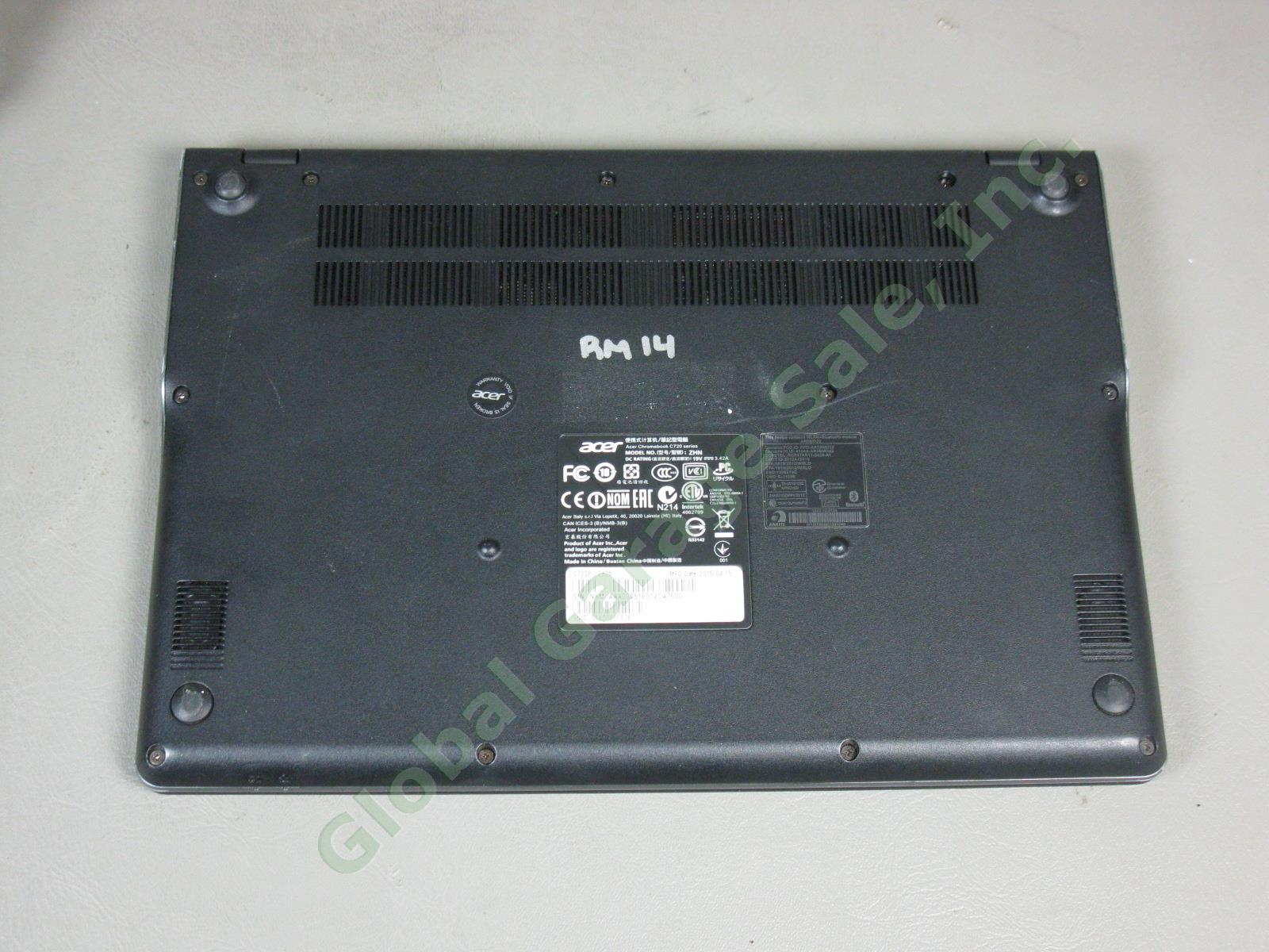 Acer C720P-2625 11.6" Touchscreen Chromebook Laptop 1.40GHz 4GB RAM 16GB SSD 5