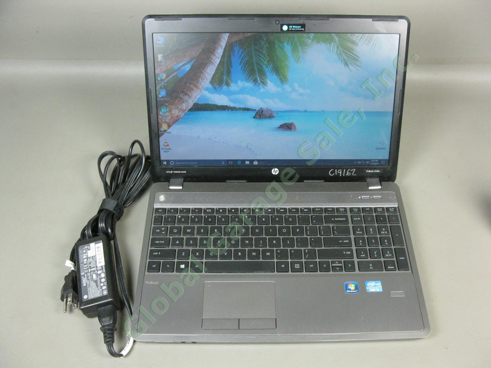 HP 4540s ProBook Laptop Intel Core i3 2.60GHz 4GB 300GB Windows 10 Pro See Desc