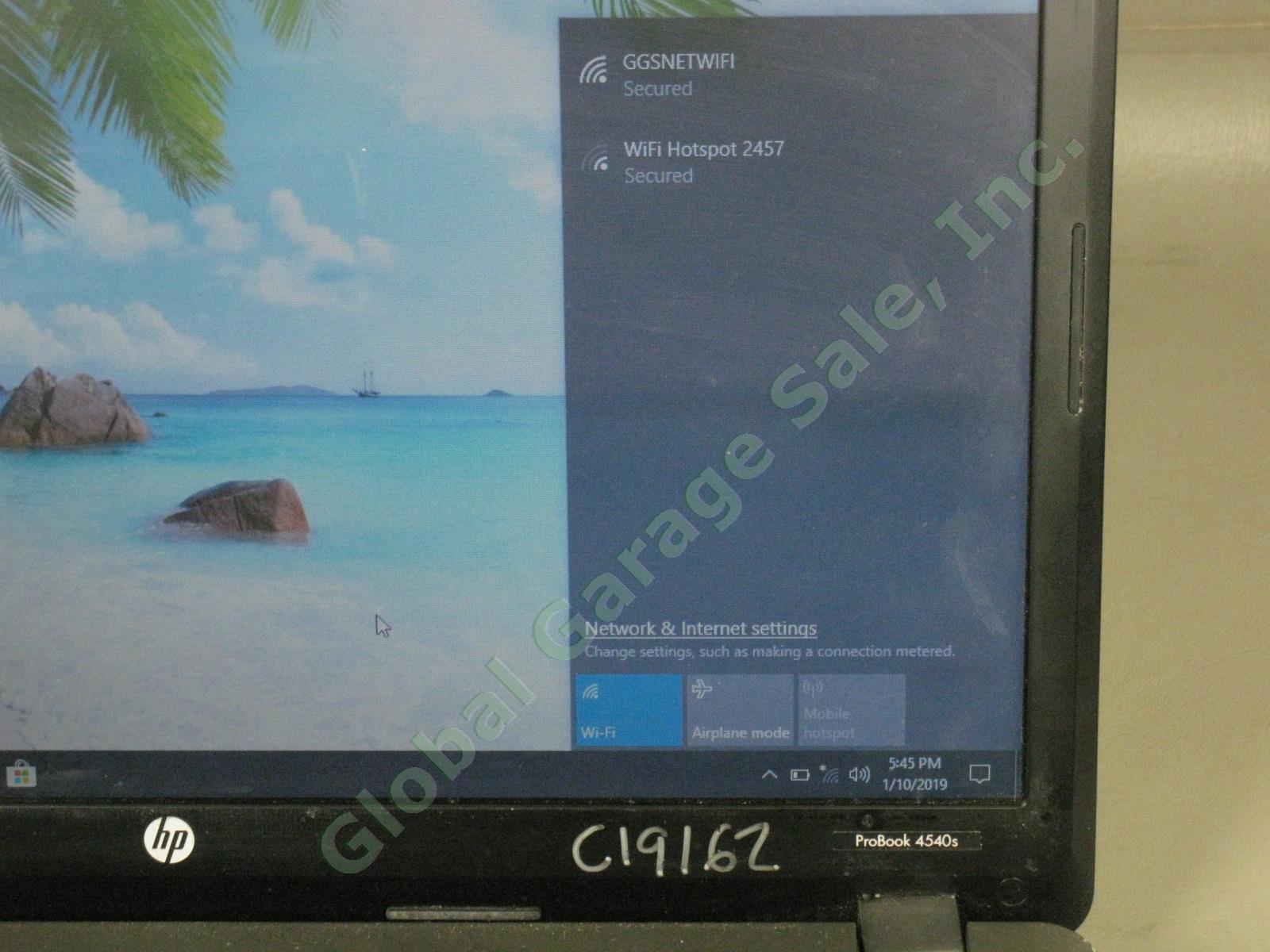 HP 4540s ProBook Laptop Intel Core i3 2.60GHz 4GB 300GB Windows 10 Pro See Desc 1