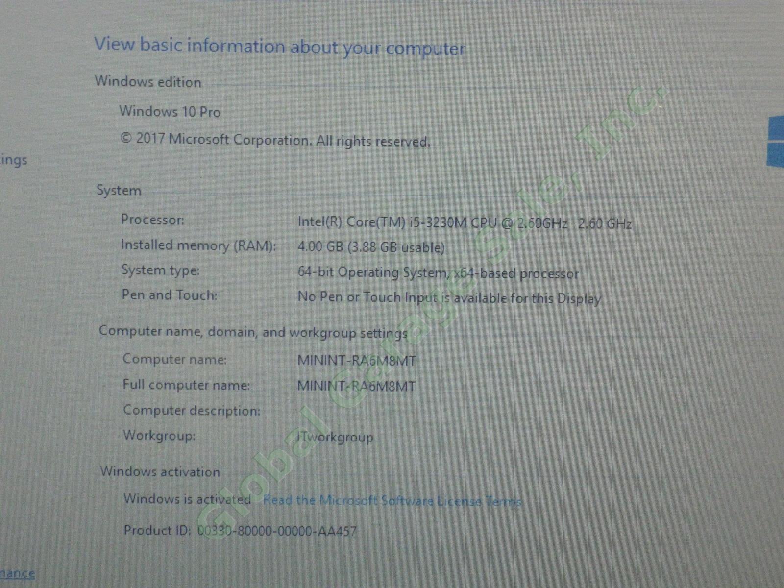 HP 4540s ProBook Laptop Intel Core i3 2.60GHz 4GB 300GB Windows 10 Pro See Desc 2