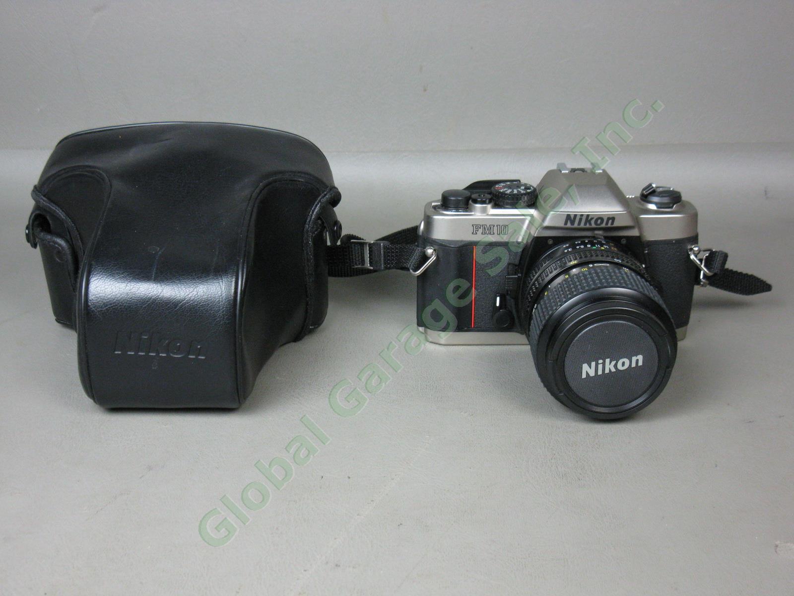 Nikon FM10 35mm SLR Film Camera Nikkor 35-70mm 1:3.5-4.8 Zoom Lens Exc Cond NR!