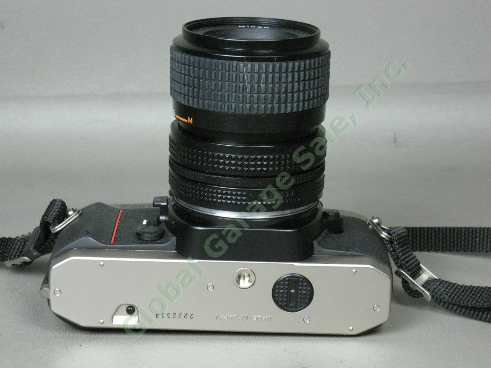 Nikon FM10 35mm SLR Film Camera Nikkor 35-70mm 1:3.5-4.8 Zoom Lens Exc Cond NR! 7