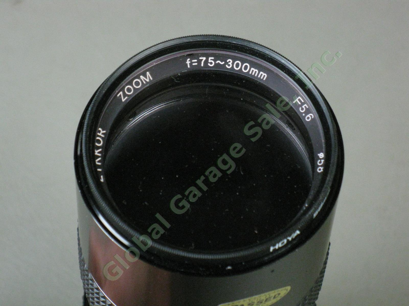 Canon A-1 SLR Camera 50mm f/1.4 f/1.8 FD Macro f/3.5 Lens Minolta Flash Bundle 12