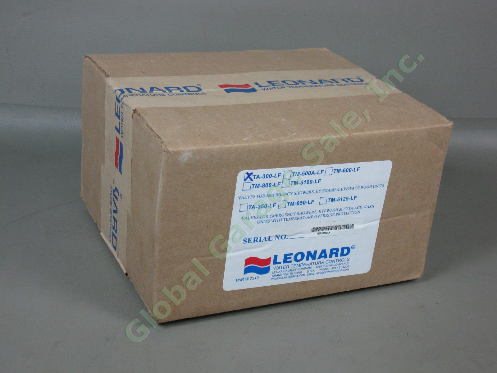 Leonard TA-300 LF Emergency Eye Face Water Wash Valve Temperature Protection NR