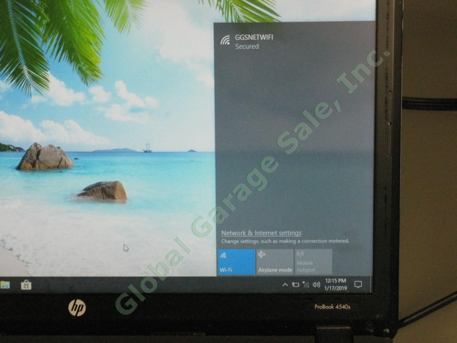 HP 4540s ProBook Laptop i5 2.60GHz 4GB 300GB Windows 10 Pro Works Great See Desc 1
