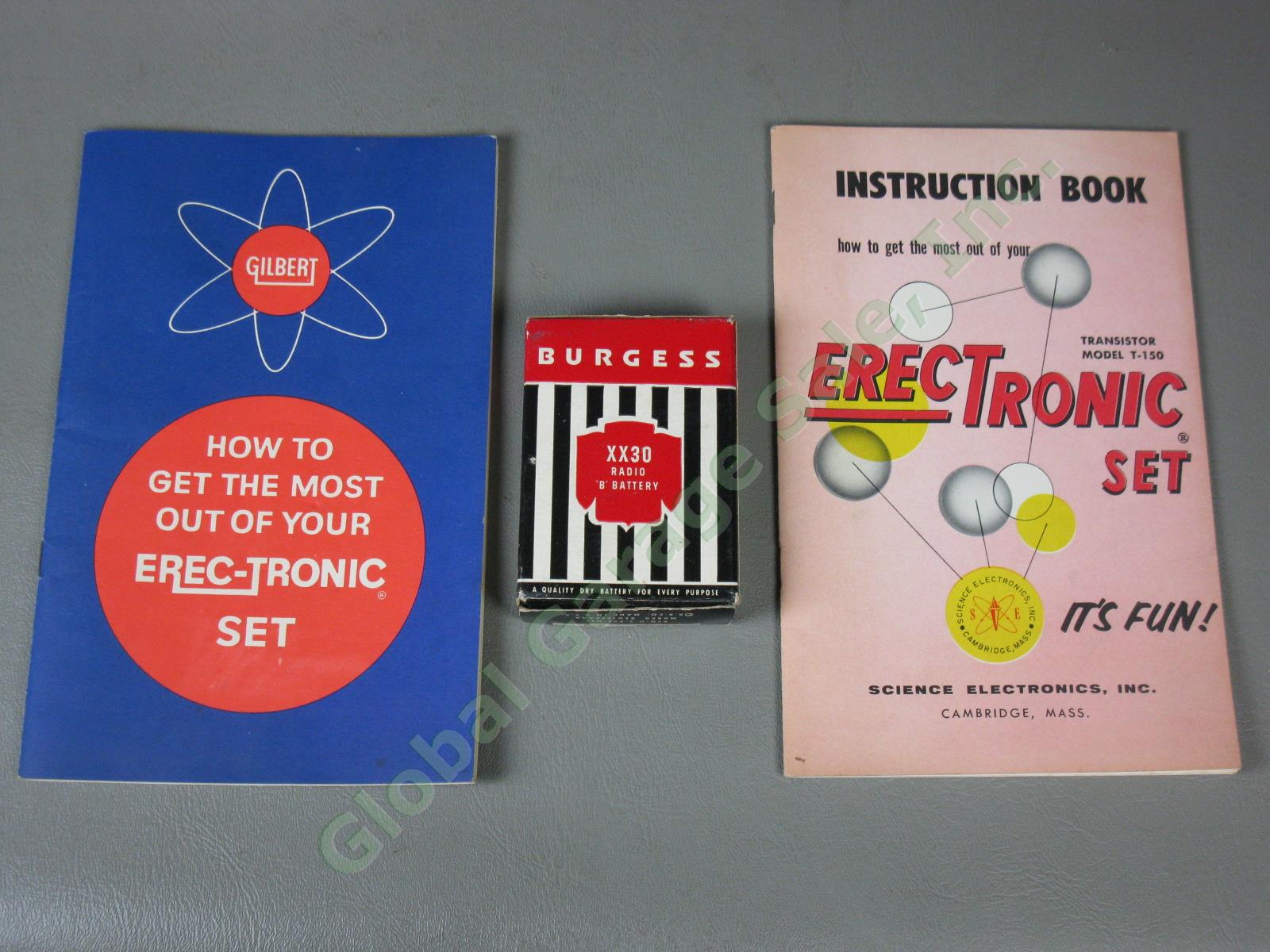 Vtg 1961 Gilbert Erec-Tronic Electronic Radio Kit Set 11072 + Correspondence NR! 5