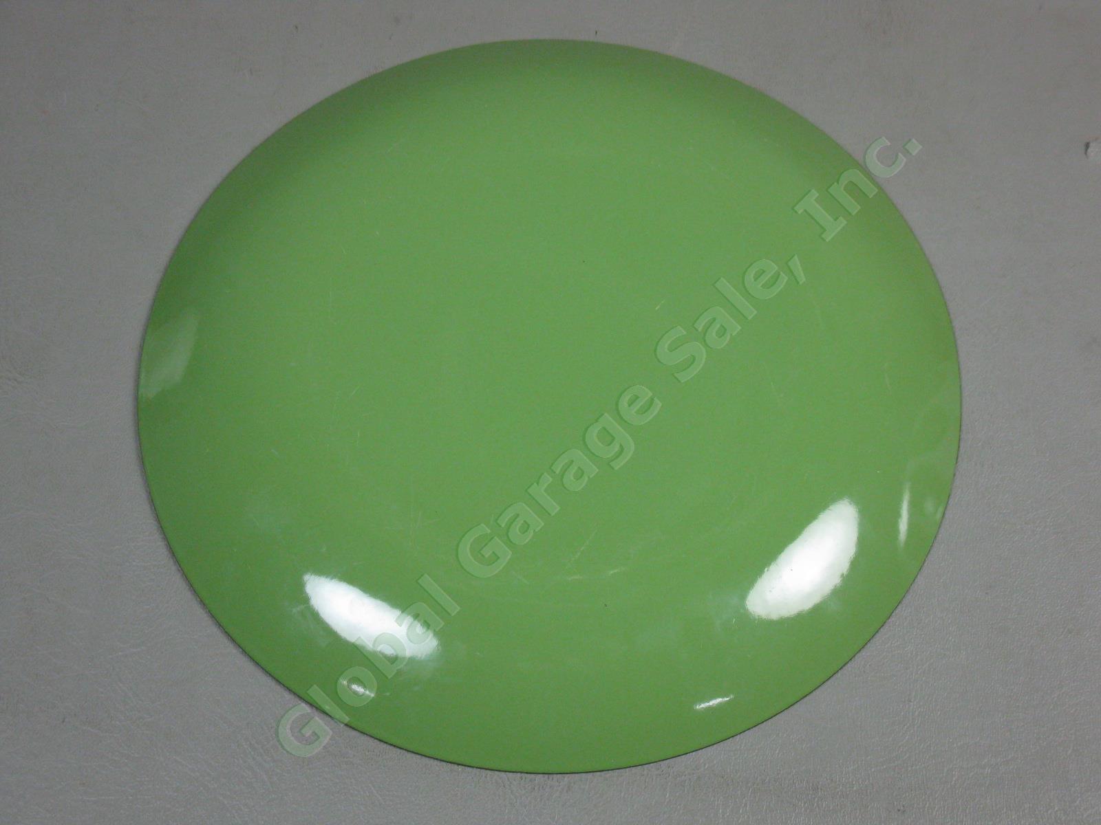 Vtg Mid Century Cathrineholm Green Lotus Enamelware 9.5" Bowl 10" Plate/Platter 6