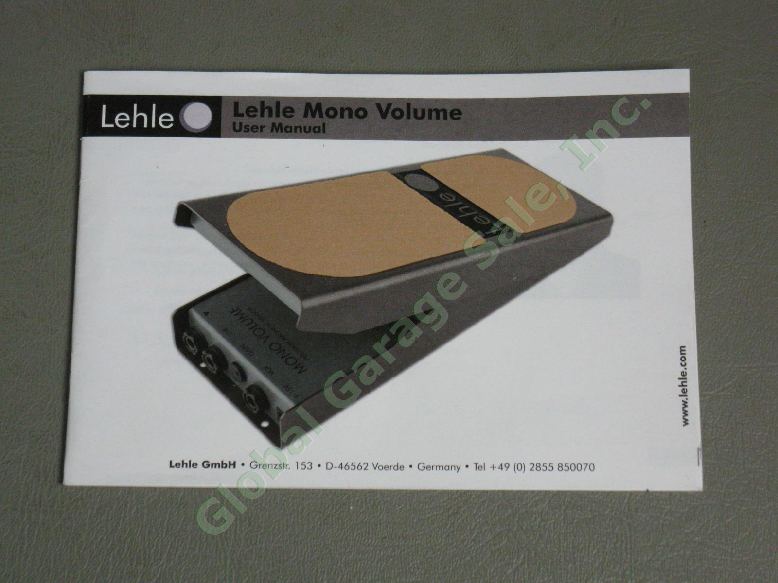 Mint Condition! Lehle Mono Volume Pedal Magnetic Sensor German Made Adjustable 8