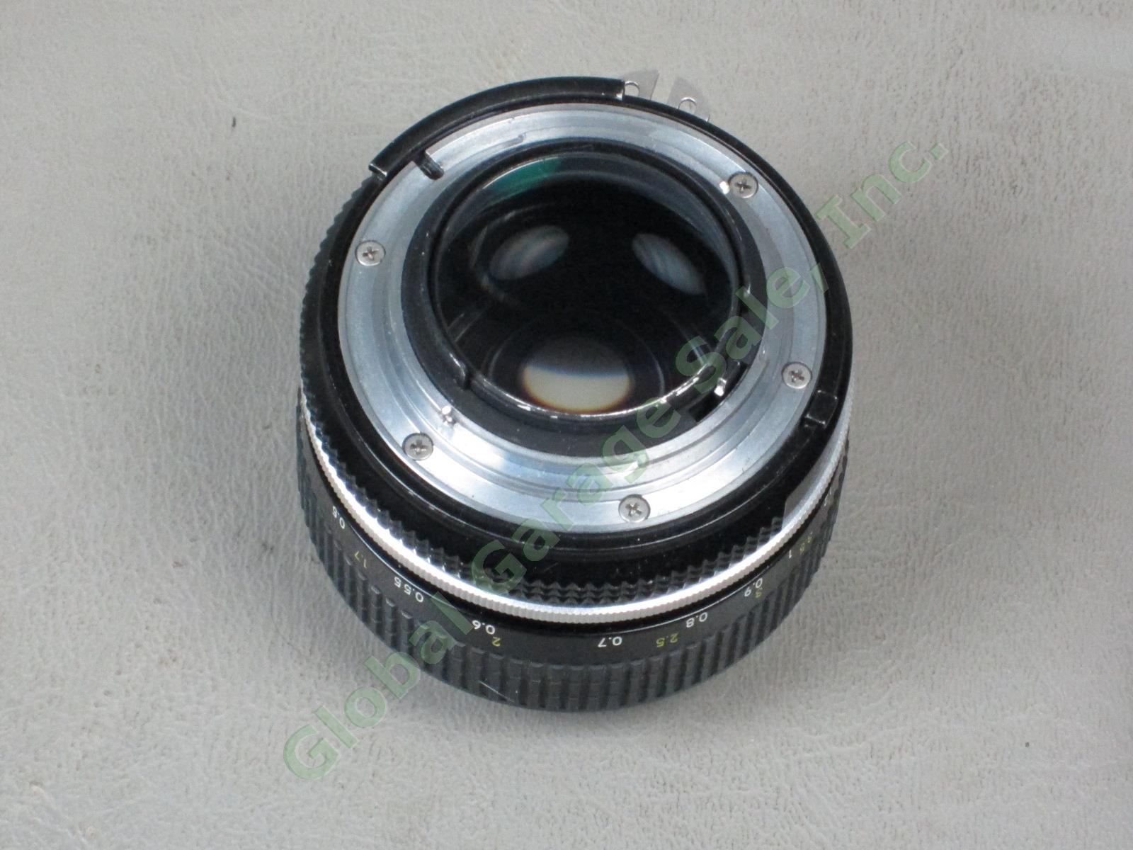 Nikon Nikkor 50mm 1:1.4 Camera Lens HS-1 Hood Hoya Skylight Filter Hard Case NR! 4