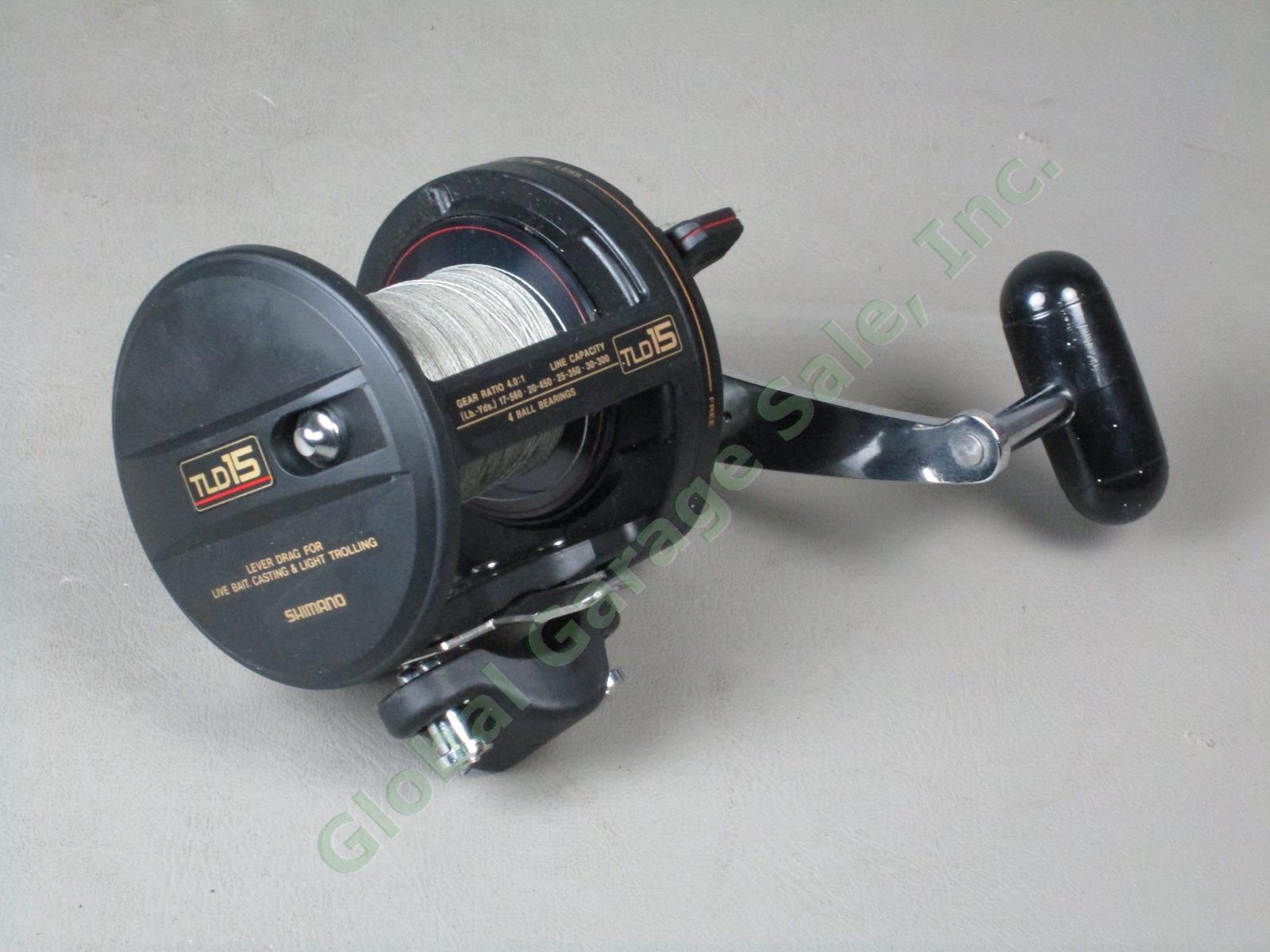 Shimano TLD15 Lever Drag Saltwater Fishing Reel One Piece Graphite Exc+ Cond NR! 4