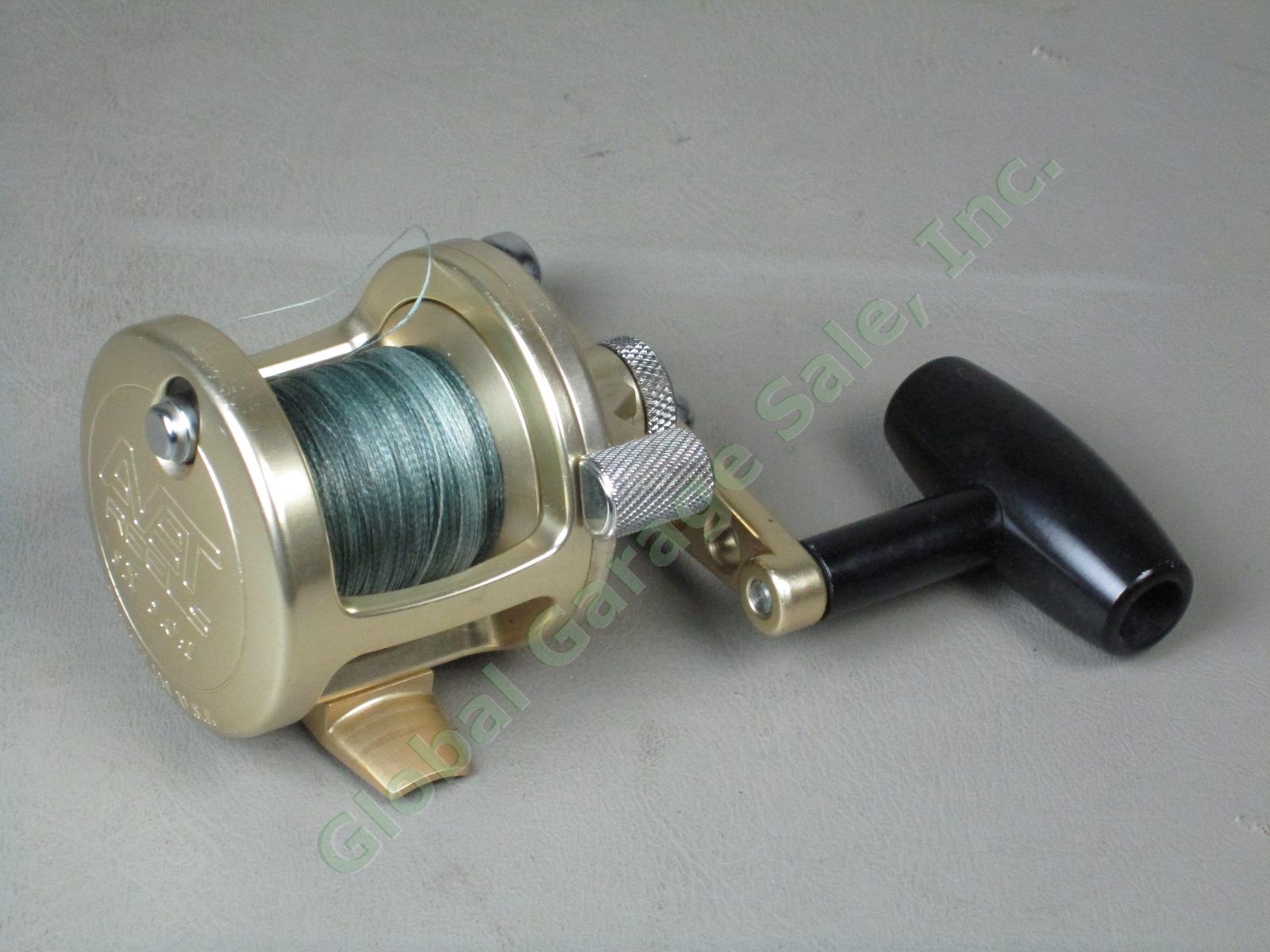 Avet SX 5.0:1 Lever Drag Saltwater Fishing Reel Made In USA Gold Near Mint! NR!