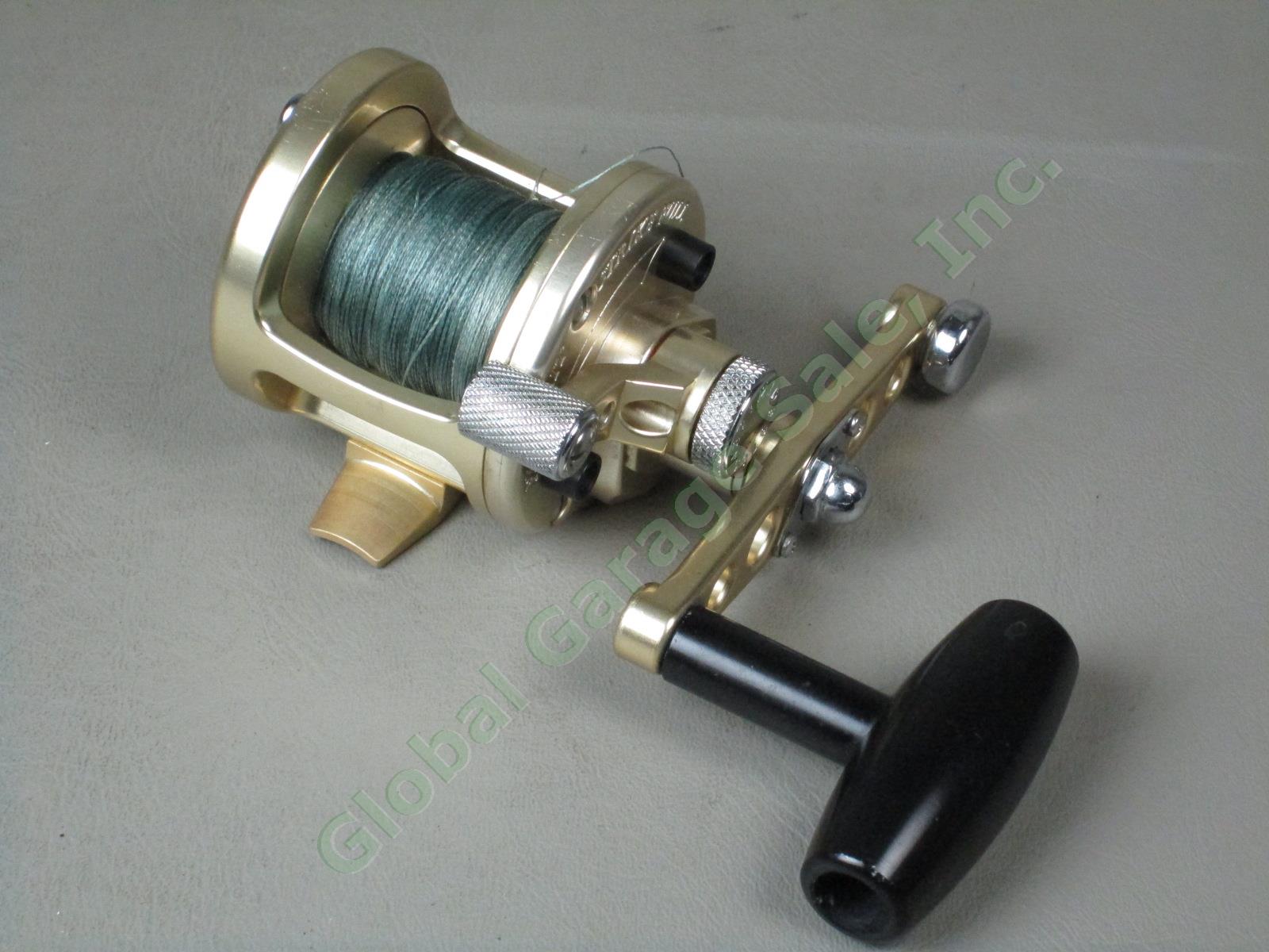 Avet SX 5.0:1 Lever Drag Saltwater Fishing Reel Made In USA Gold Near Mint! NR! 3