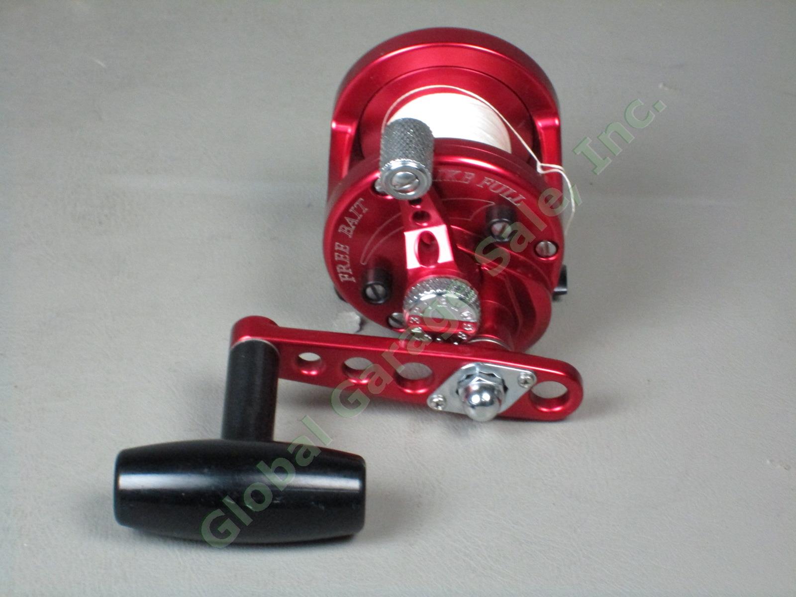 Avet SX 5.0:1 Lever Drag Saltwater Fishing Reel Made In USA Red Near Mint! NR! 6