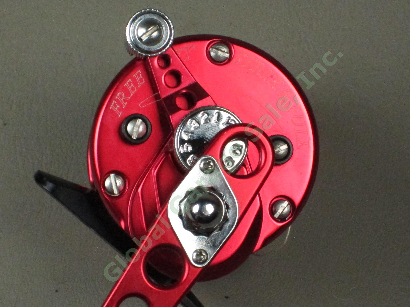 Avet SX 5.0:1 Lever Drag Saltwater Fishing Reel Made In USA Red Near Mint! NR! 7