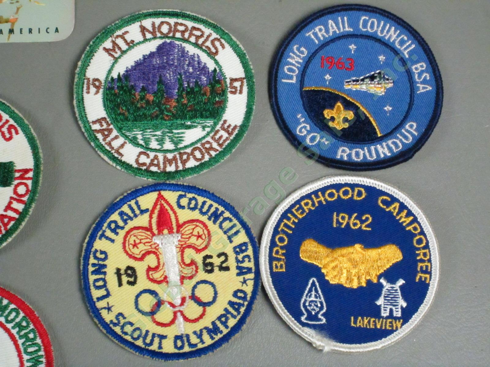 Vtg 1950s 1960s Vermont Boy Scout Patch Merit Badge Card Ribbon Lot Long Trail + 5