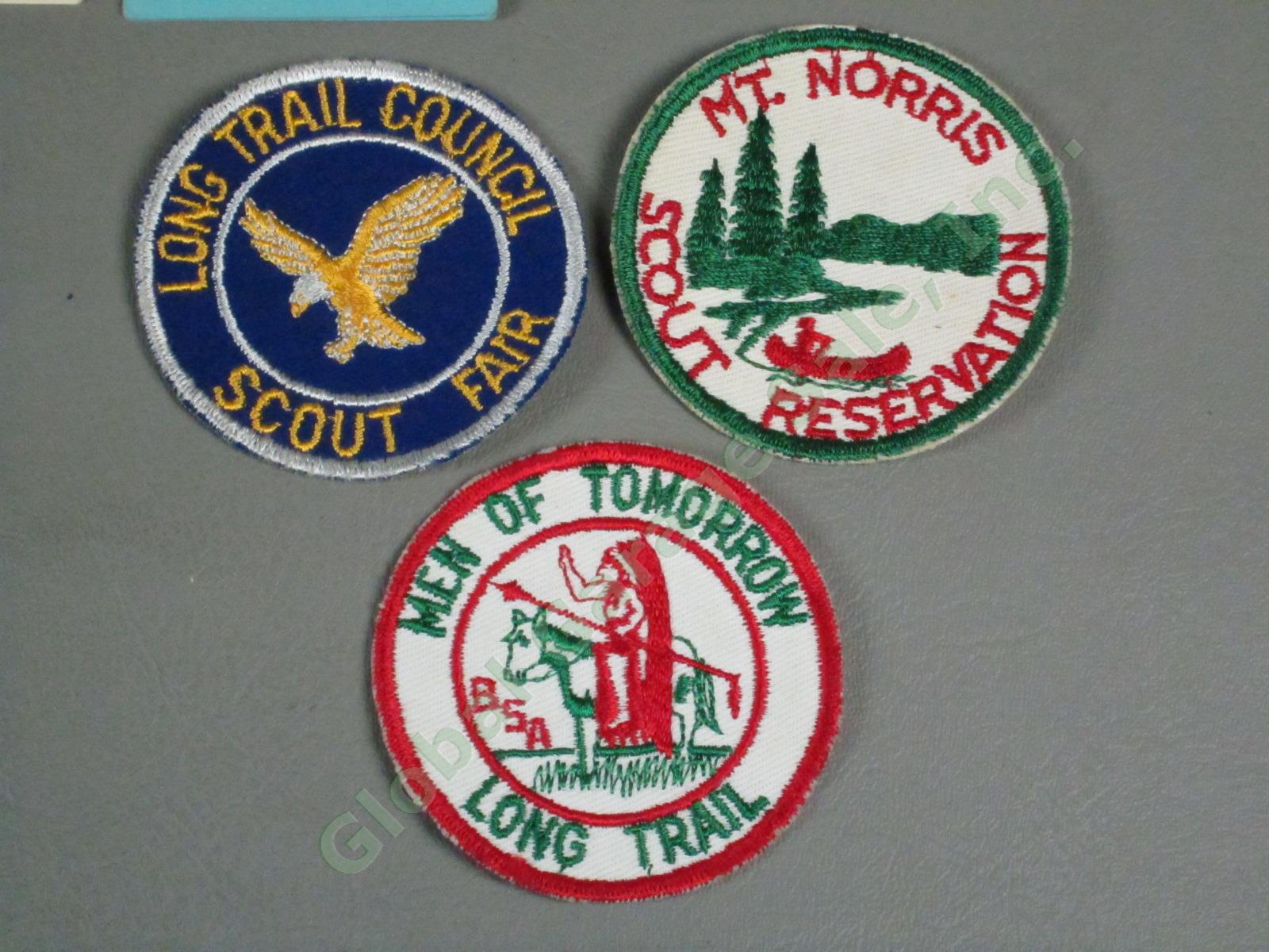 Vtg 1950s 1960s Vermont Boy Scout Patch Merit Badge Card Ribbon Lot Long Trail + 6