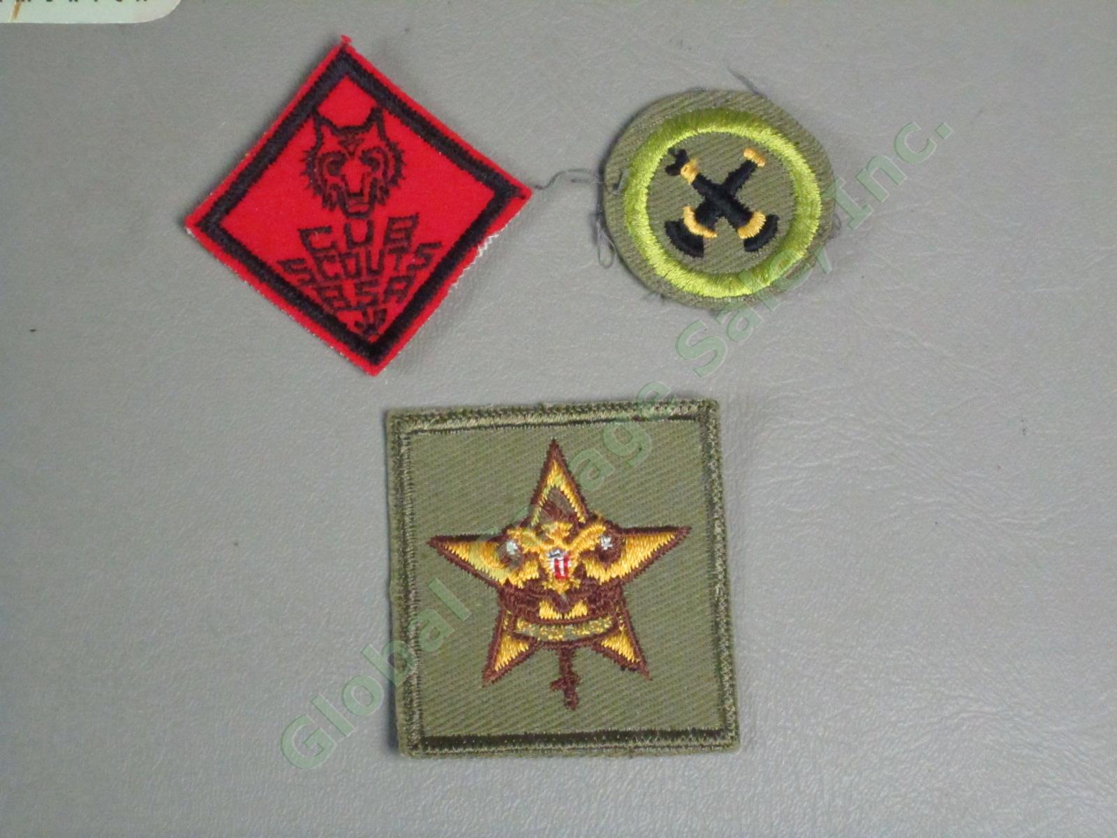 Vtg 1950s 1960s Vermont Boy Scout Patch Merit Badge Card Ribbon Lot Long Trail + 7