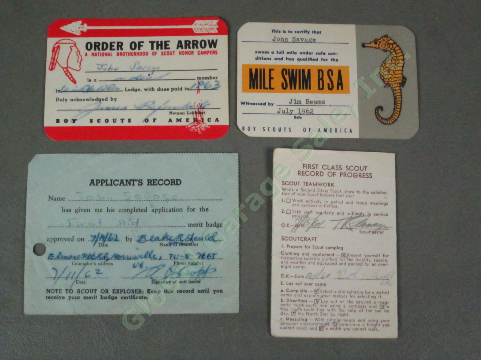 Vtg 1950s 1960s Vermont Boy Scout Patch Merit Badge Card Ribbon Lot Long Trail + 15