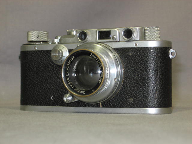 Leica IIIa 35mm Rangefinder Camera Leitz F2 Summar Lens 1