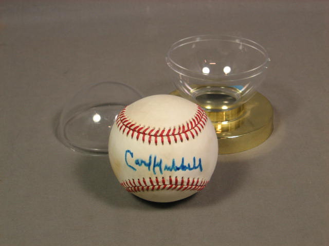 Carl Hubbell Hand Signed Baseball Ball Autograph Auto