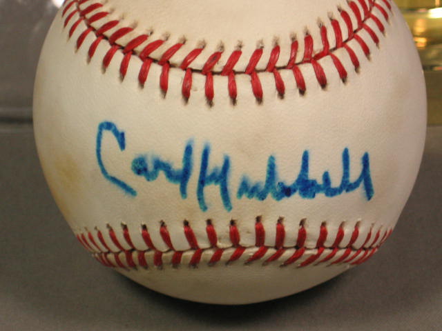 Carl Hubbell Hand Signed Baseball Ball Autograph Auto 1