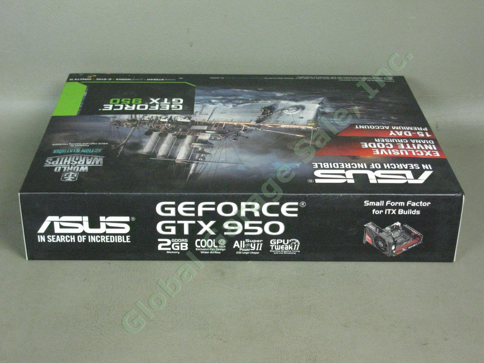 NEW Sealed ASUS Nvidia GeForce Mini-GTX 950 2GB GDDR5 GTX950 Video Graphics Card 2