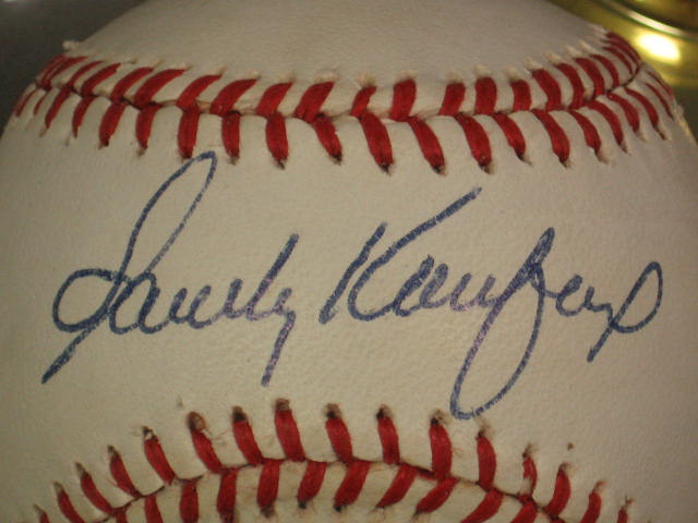 Sandy Koufax Signed Baseball Ball Dodgers Autograph NR! 1
