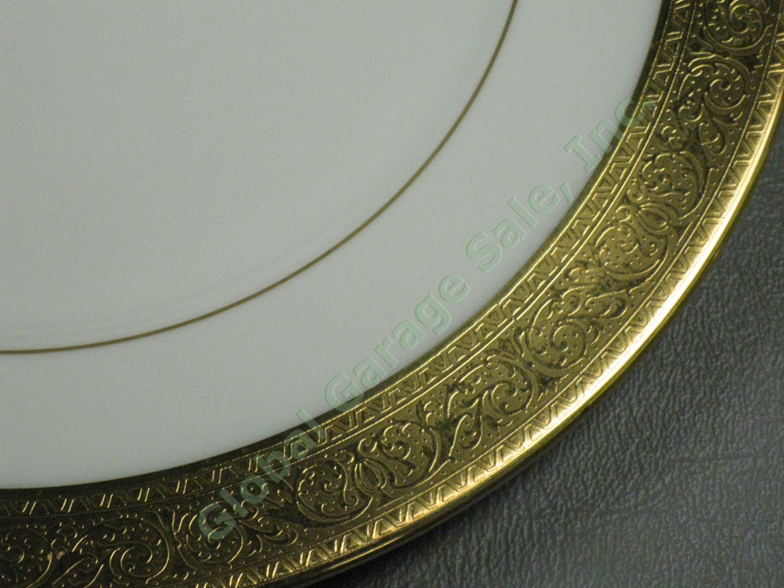 4 Lenox Westchester China M139 Presidential Gold Encrusted 8-3/8" Salad Plates 2