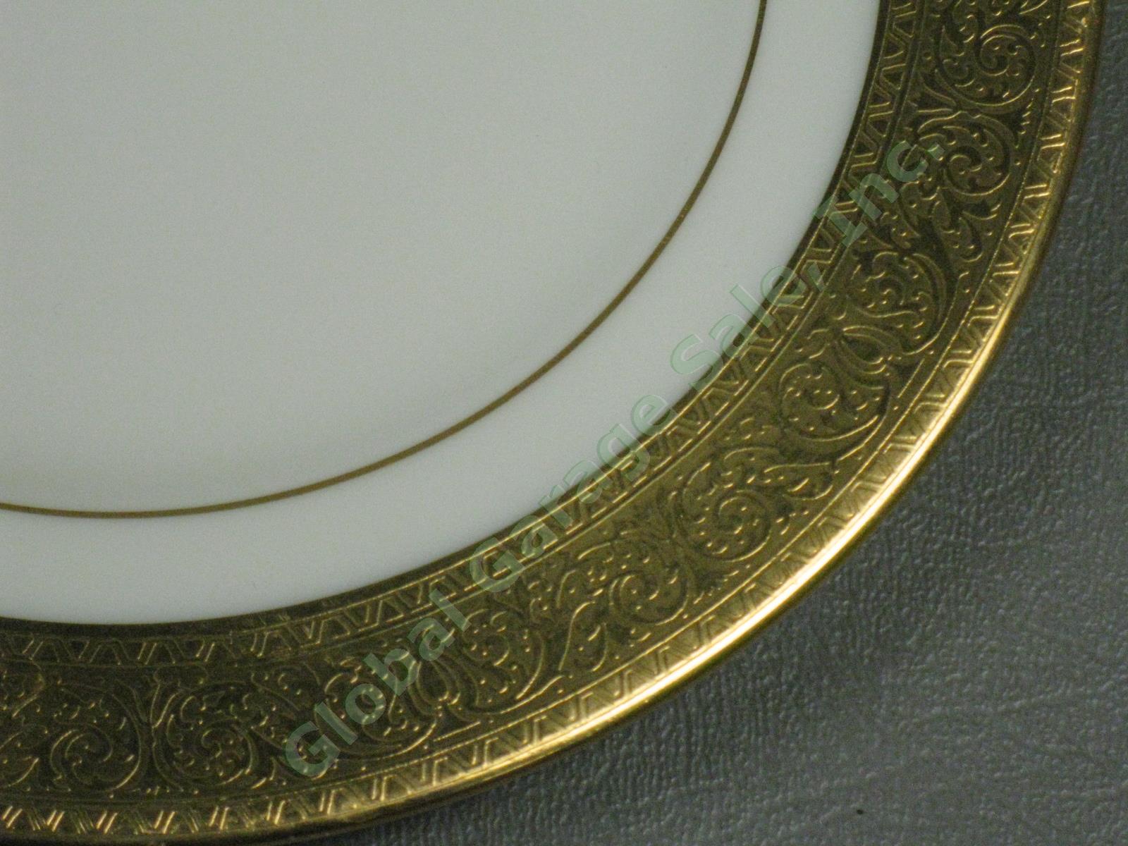 7 Lenox Westchester China M139 Presidential Gold Encrusted 6-3/8" Bread Plates 2