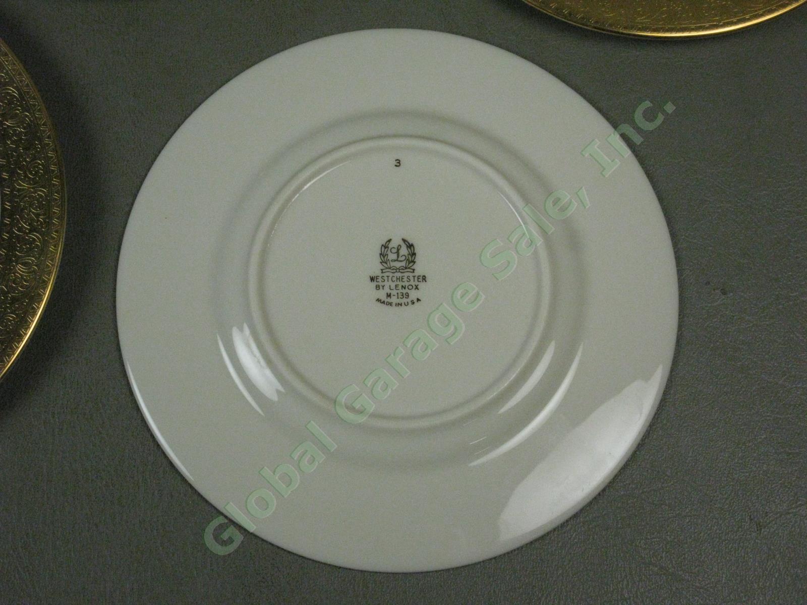 7 Lenox Westchester China M139 Presidential Gold Encrusted 6-3/8" Bread Plates 4