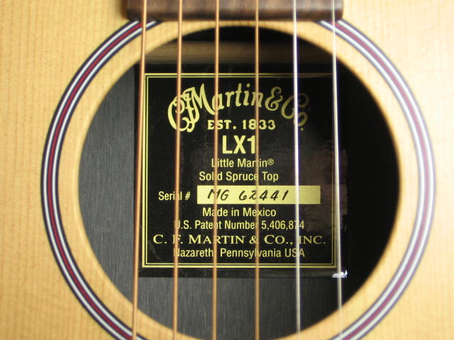 MINT! Little Martin LX1 LX-1 Acoustic Travel Guitar NR! 6