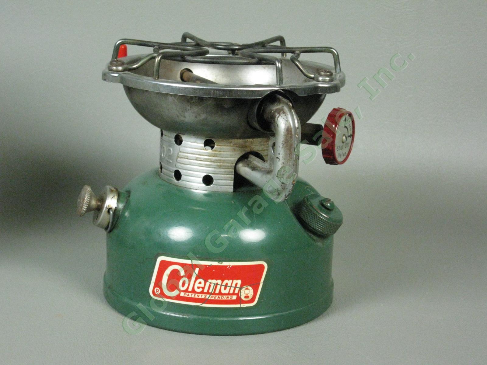 VTG Coleman 502 Sportster Miniature 1 Burnor Stove Heat Drum Set 12-68 1968 NR 1
