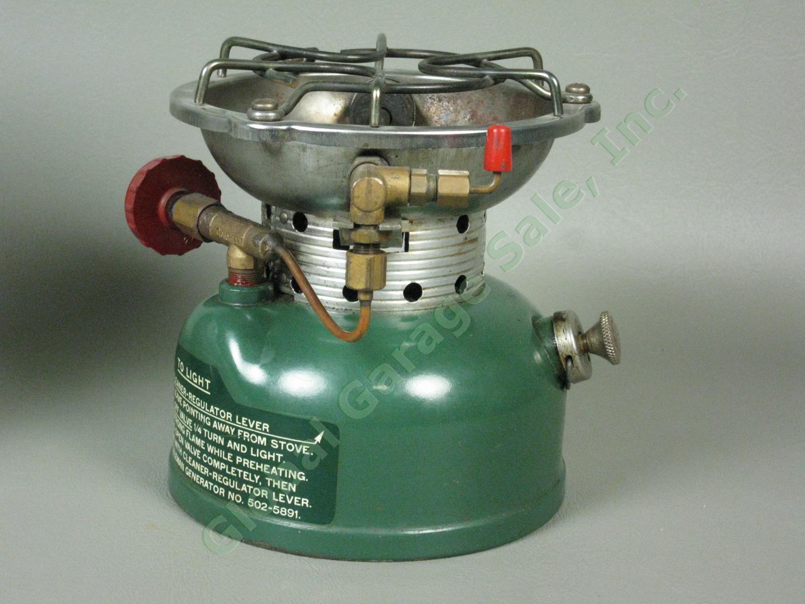 VTG Coleman 502 Sportster Miniature 1 Burnor Stove Heat Drum Set 12-68 1968 NR 3