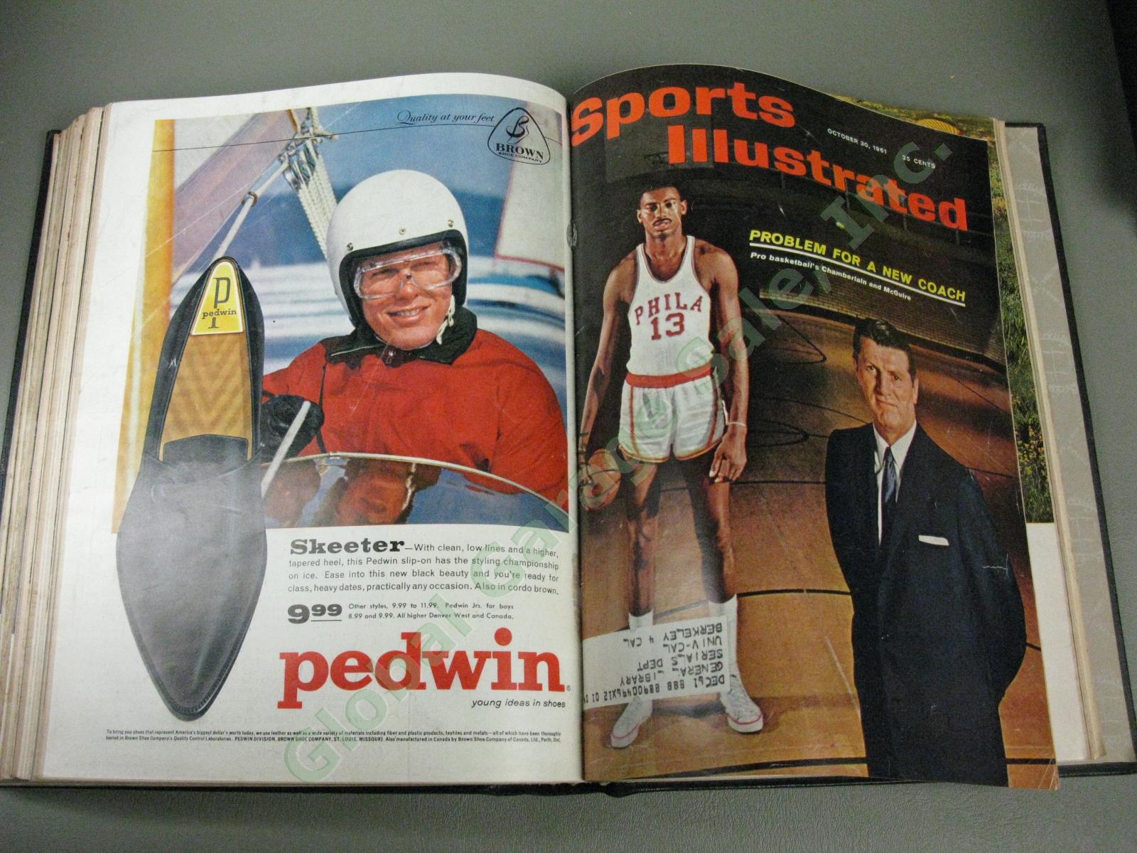 Vtg 1961 Sports Illustrated Bound Books Lot Complete Year Bart Star Roger Maris 8