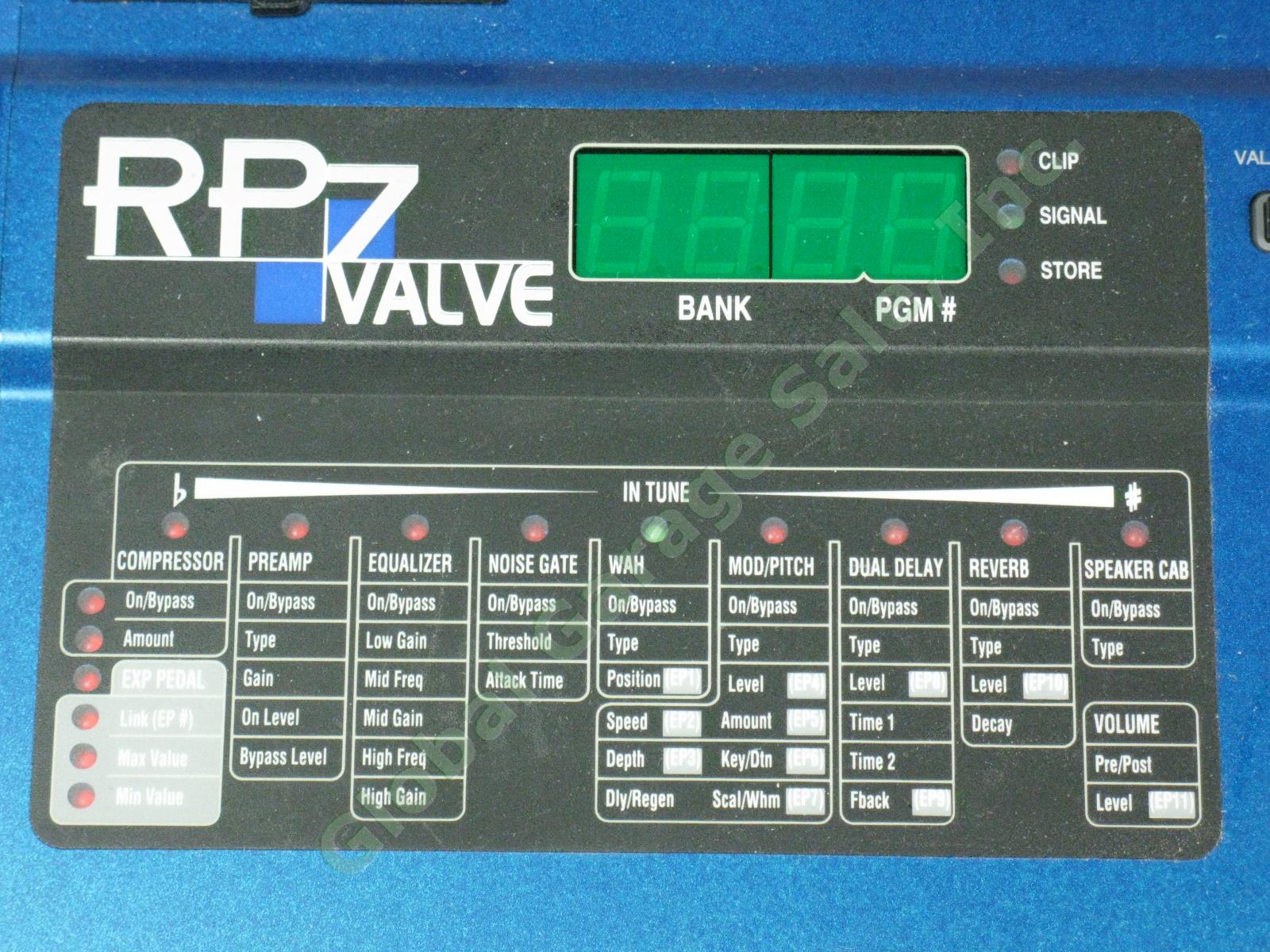 Digitech RP7 Valve Guitar Preamp Effects Processor Pedal Orig Box + Cables NR! 4