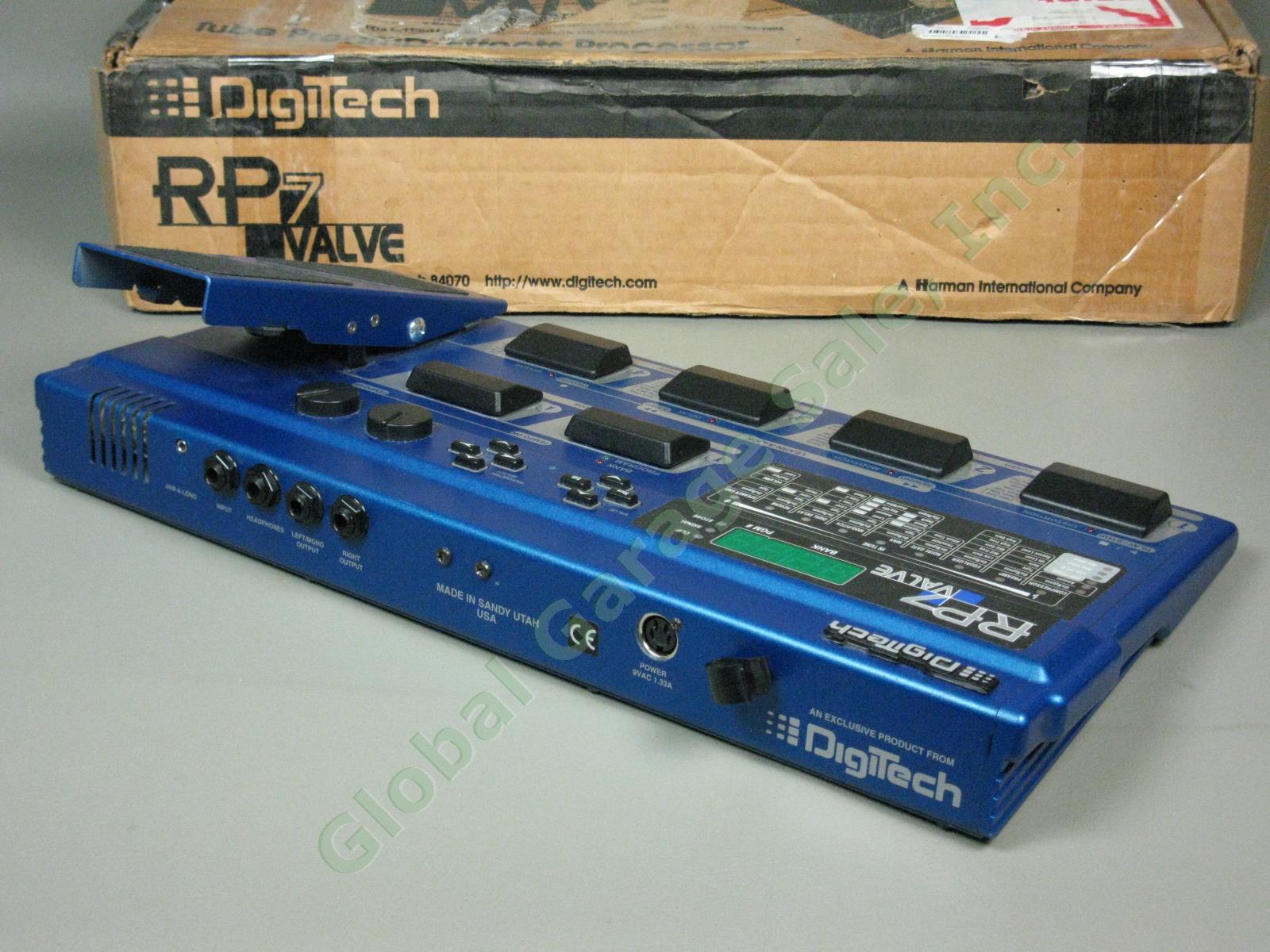 Digitech RP7 Valve Guitar Preamp Effects Processor Pedal Orig Box + Cables NR! 5