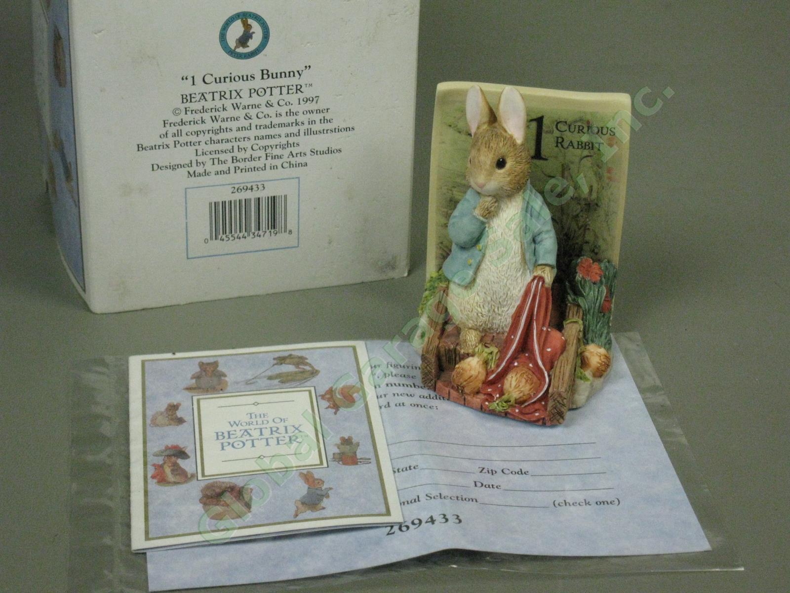 11 Vtg World Of Beatrix Potter Figurines w/Boxes Benjamin Bunny Peter Rabbit +NR 5