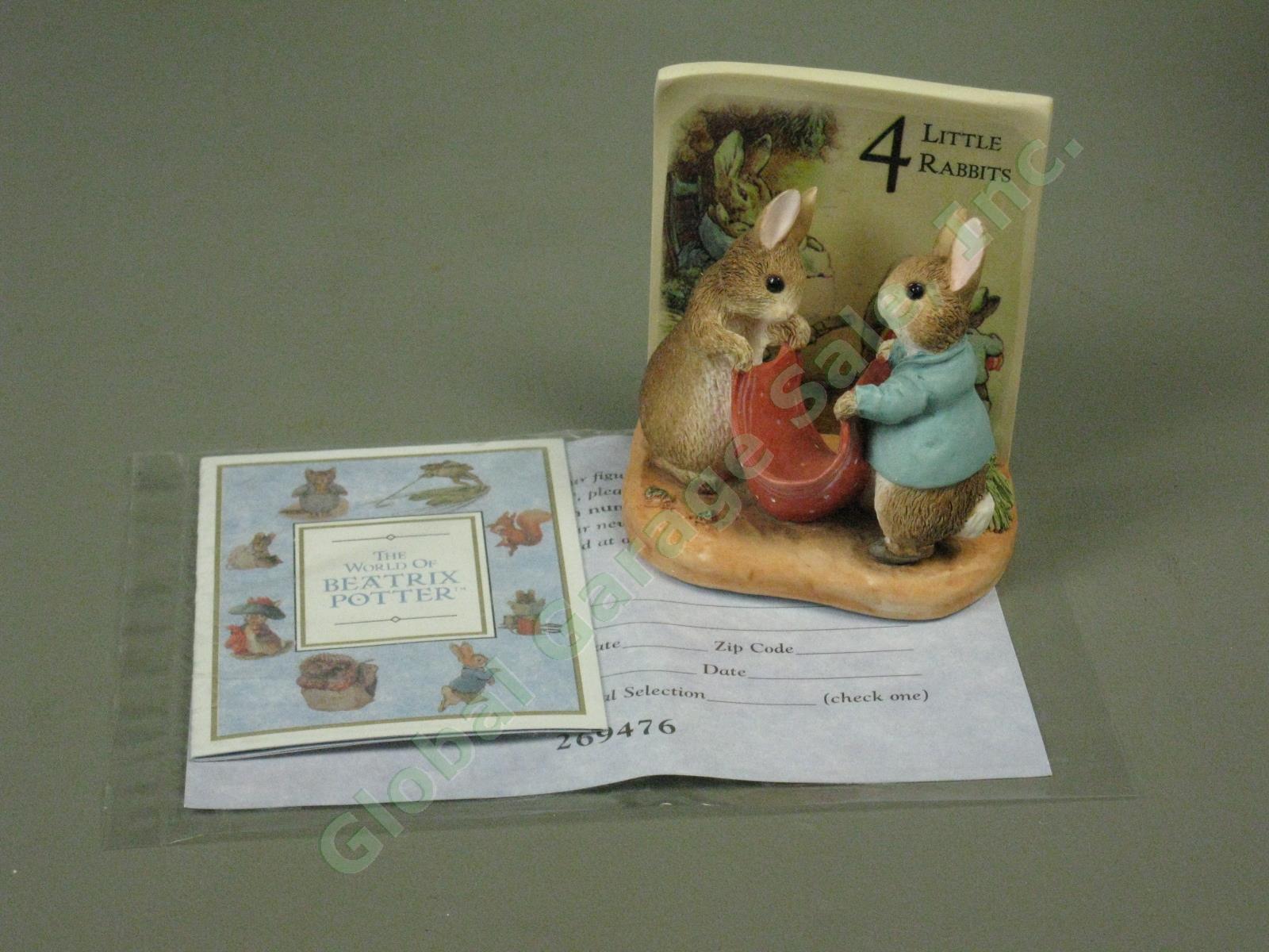 11 Vtg World Of Beatrix Potter Figurines w/Boxes Benjamin Bunny Peter Rabbit +NR 8