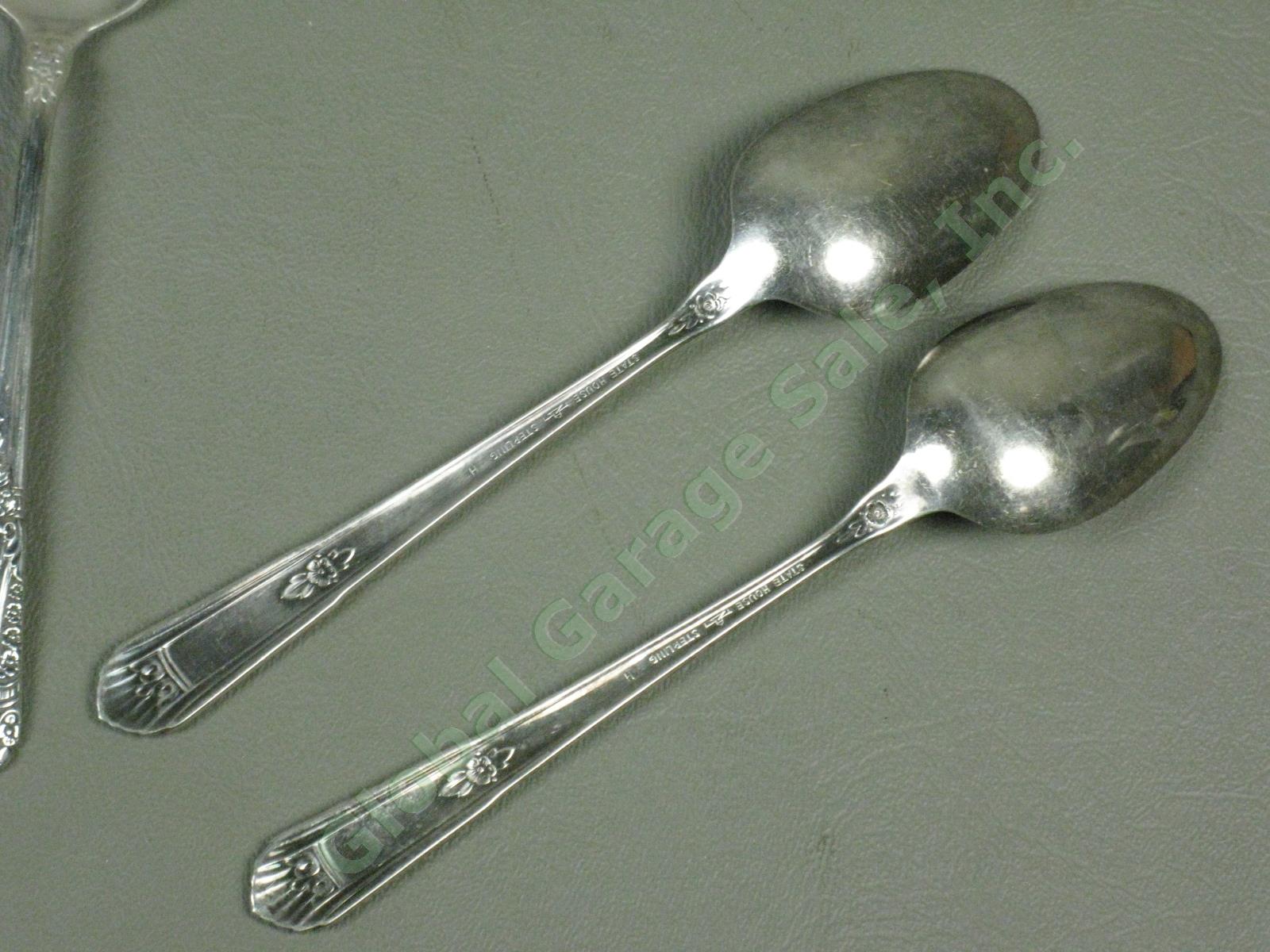 7 State House Inaugural Sterling Silver Teaspoons Spoons Silverware Flatware Set 3
